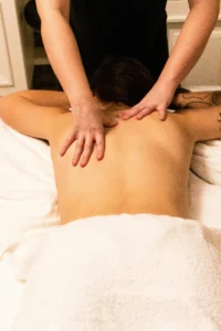 Therapeutic Swedish massage to relax muscles and improve circulation.