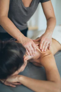 Deep tissue therapeutic massage to promote body and mind wellness.